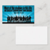 Ralph Waldo Emerson Inspiration Zitat "Schatten" Mitteilungskarte (Vorne/Hinten)