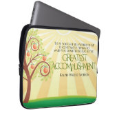 Ralph Waldo Emerson Inspiration Zitat "Sie selbst" Laptopschutzhülle (Vorne Rechts)