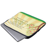 Ralph Waldo Emerson Inspiration Zitat "Sie selbst" Laptopschutzhülle (Vorne Knopf)