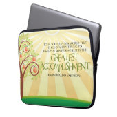 Ralph Waldo Emerson Inspiration Zitat "Sie selbst" Laptopschutzhülle (Vorderseite Links)