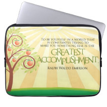 Ralph Waldo Emerson Inspiration Zitat "Sie selbst"