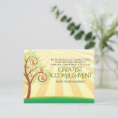 Ralph Waldo Emerson Inspiration Zitat "Sie selbst" Postkarte (Stehend Vorderseite)