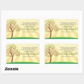 Ralph Waldo Emerson Inspiration Zitat "Sie selbst" Rechteckiger Aufkleber (Blatt)