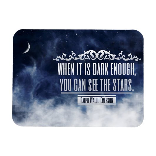 Ralph Waldo Emerson Inspiration Zitat "Stars" Magnet (Horizontal)