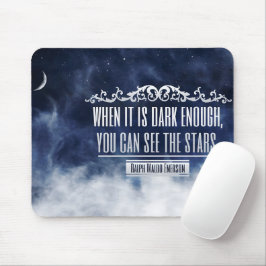 Ralph Waldo Emerson Inspiration Zitat "Stars" Mousepad
