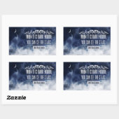 Ralph Waldo Emerson Inspiration Zitat "Stars" Rechteckiger Aufkleber (Blatt)