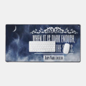 Ralph Waldo Emerson Inspiration Zitat "Stars" Schreibtischunterlage (Tastatur & Maus)