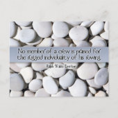 Ralph Waldo Emerson Inspiration Zitat "Team" Postkarte (Vorderseite)