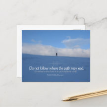 Ralph Waldo Emerson Inspiration Zitat "Trail"