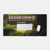 Ralph Waldo Emerson Inspiration Zitat "Trail" Schreibtischunterlage (Tastatur & Maus)