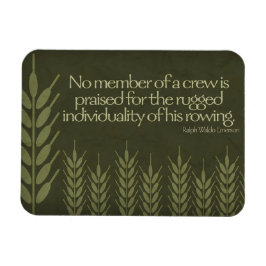 Ralph Waldo Emerson Inspirational Quote Crew Flexi Magnet