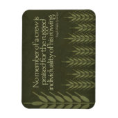 Ralph Waldo Emerson Inspirational Quote Crew Flexi Magnet (Vertikal)