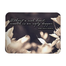 Ralph Waldo Emerson Inspirational Zitat Rich Heart