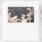 Ralph Waldo Emerson Inspirational Zitat Rich Heart Rechteckiger Aufkleber (Tasche)