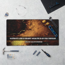 Ralph Waldo Emerson Inspirational Zitat Rich Heart