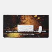 Ralph Waldo Emerson Inspirational Zitat Rich Heart Schreibtischunterlage (Tastatur & Maus)