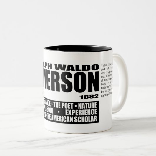 Ralph Waldo Emerson Mug1 Zweifarbige Tasse (VorderseiteRechts)