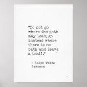 Ralph Waldo Emerson Poster (Vorne)