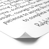 Ralph Waldo Emerson quote - this is my wish Poster (Ecke)