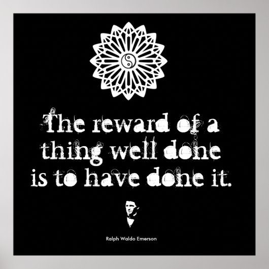 Ralph Waldo Emerson - Worte der Weisheit Poster (Vorne)