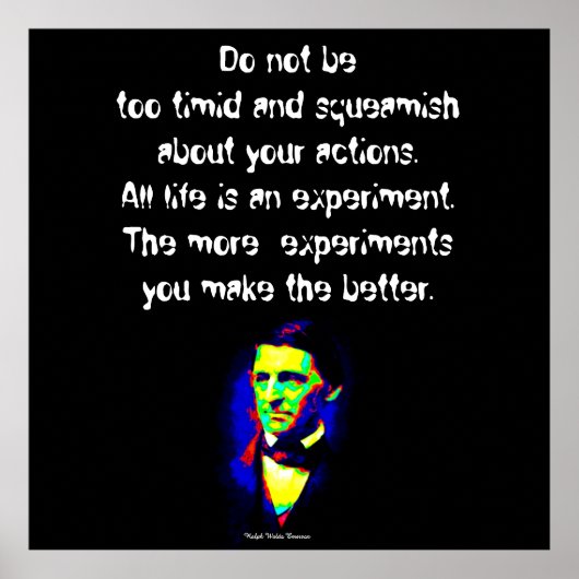 Ralph Waldo Emerson - Worte der Weisheit Poster (Vorne)