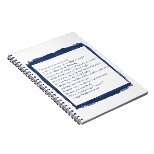 Ralph Waldo Emerson Zitat Notizblock (Rechte Seite)