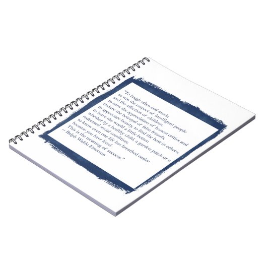 Ralph Waldo Emerson Zitat Notizblock (Linke Seite)