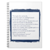 Ralph Waldo Emerson Zitat Notizblock (Vorderseite)