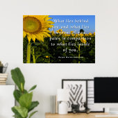 Ralph Waldo Emerson Zitat Poster (Heimbüro)