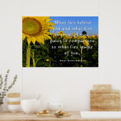 Ralph Waldo Emerson Zitat Poster (Küche)