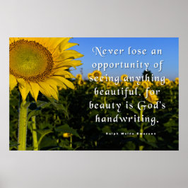 Ralph Waldo Emerson Zitat Poster