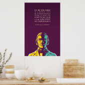 Ralph Waldo Emerson Zitat: Sie selbst sein Poster (Küche)