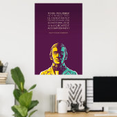 Ralph Waldo Emerson Zitat: Sie selbst sein Poster (Heimbüro)