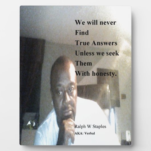 Ralph Wisden Staples Fotoplatte (Vorderseite)