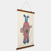 Ralphie Pink Nightmare Wandteppich Mit Holzrahmen (Gewinkelt)