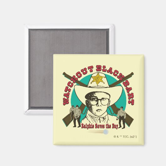 Ralphie Rette den Tag Magnet (Vorderseite/Rückseite)