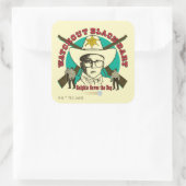 Ralphie Saves the Day Quadratischer Aufkleber (Tasche)