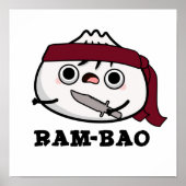 Ram-bao Funny Soldier Dimsun Pun Poster (Vorne)