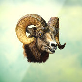 Ram Bighorn Sheep Wild Nature Fensteraufkleber (Blatt 3)