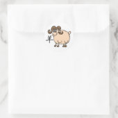 Ram Chinese Zodiac Runder Aufkleber (Tasche)