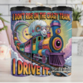 Ram Driving the Crazy Train Thermosbecher