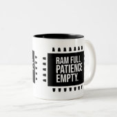 Ram full patiencie empty zweifarbige tasse (VorderseiteRechts)