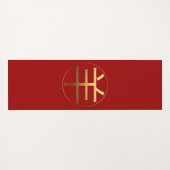 Ram Goat Year Gold Prägung Symbol Yoga Mat Yogamatte (Rückseite (Horizontal))