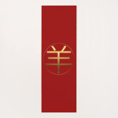 Ram Goat Year Gold Prägung Symbol Yoga Mat Yogamatte (Rückseite)