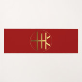 Ram Goat Year Gold Prägung Symbol Yoga Mat Yogamatte (Vorderseite (Horizontal))