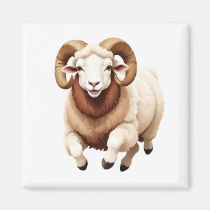 Ram Happy spielerischer Spaß springen in der Luft Magnet