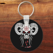 Ram Horned Skull Schlüsselanhänger (Vorderseite)