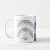 RAM-Insel-Leuchtturm, Boothbay Hafen-Maine-Tasse Kaffeetasse (Links)
