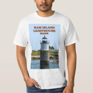 RAM-Insel-Leuchtturm, Maine-T - Shirt
