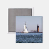 Ram Island Ledge Light Magnet (Vorderseite/Rückseite)